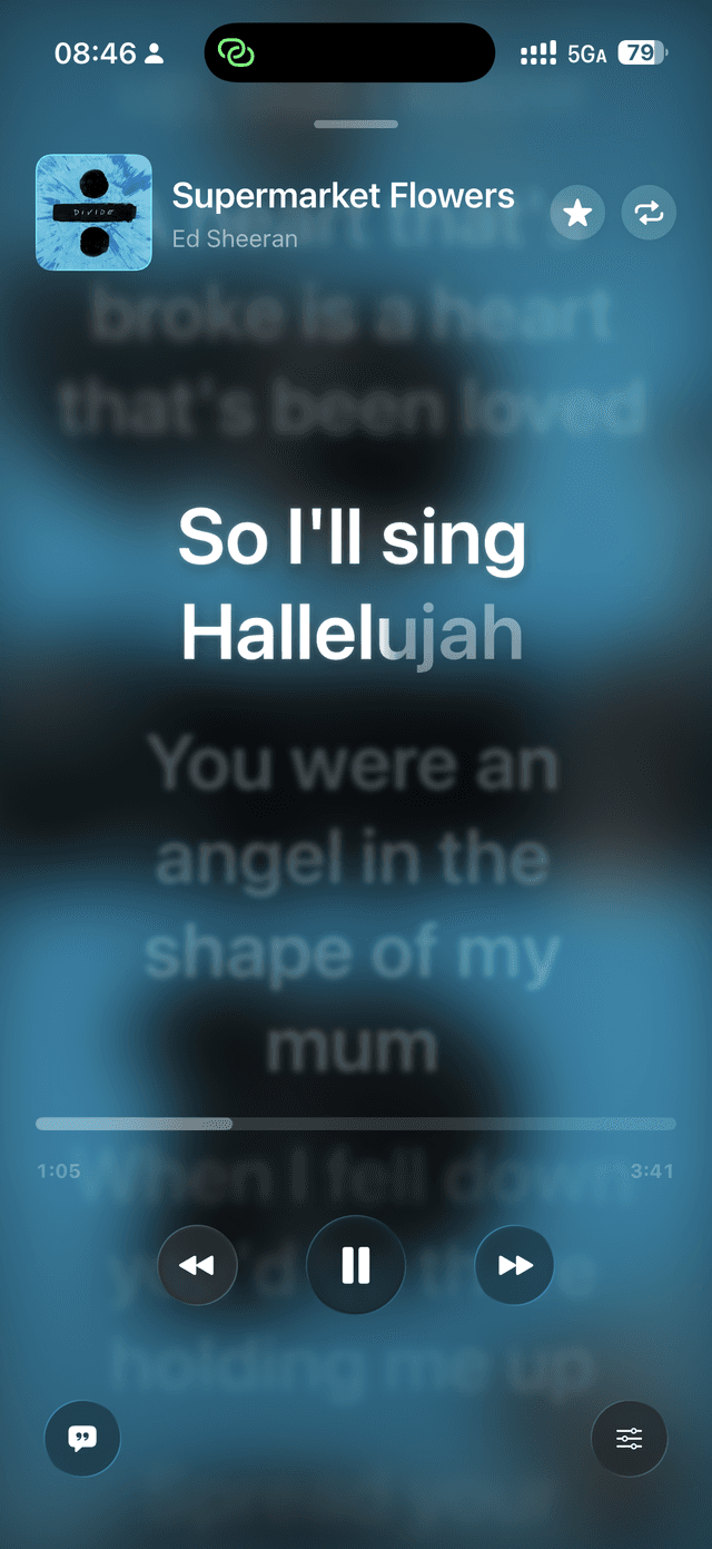 Dynamic lyrics background 1