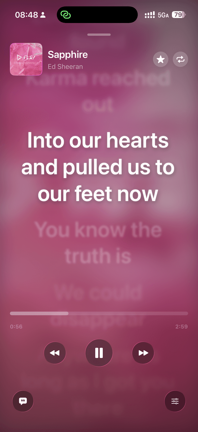 Dynamic lyrics background 3